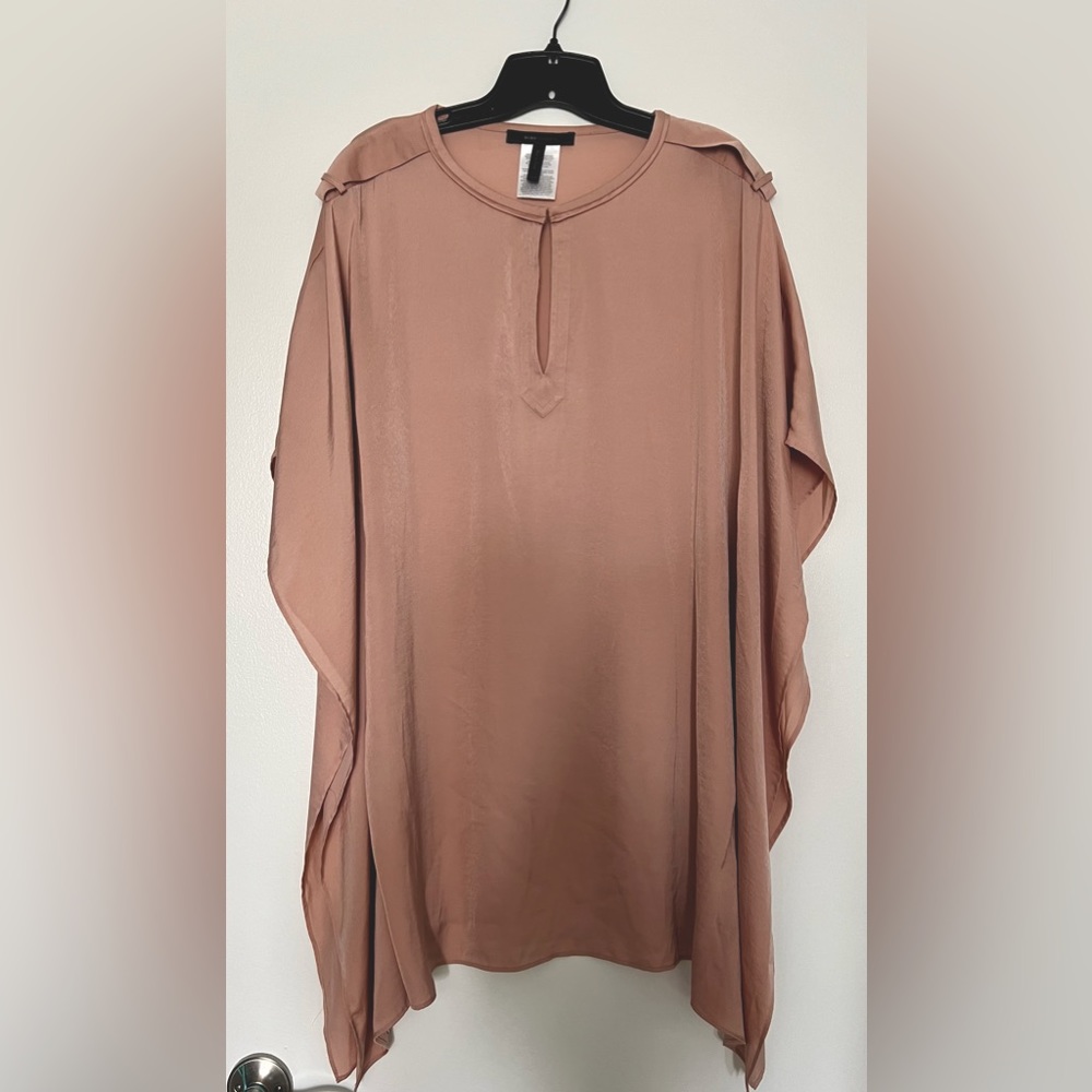 BCBG Maxazria handkerchief sleeve blush relaxed mini dress - XS